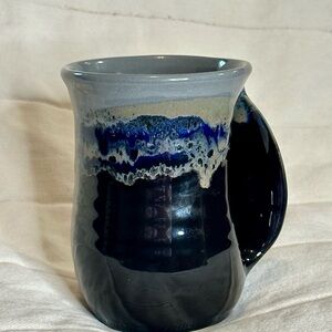 Handcrafted Ceramic Mug - Blue and Gray